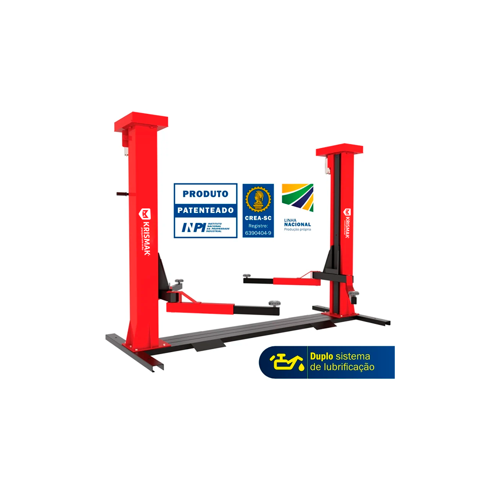 Elevador Automotivo 4100 KG 220/380V Trifásico Lubrificado a Óleo - MGF-4100 FLEX